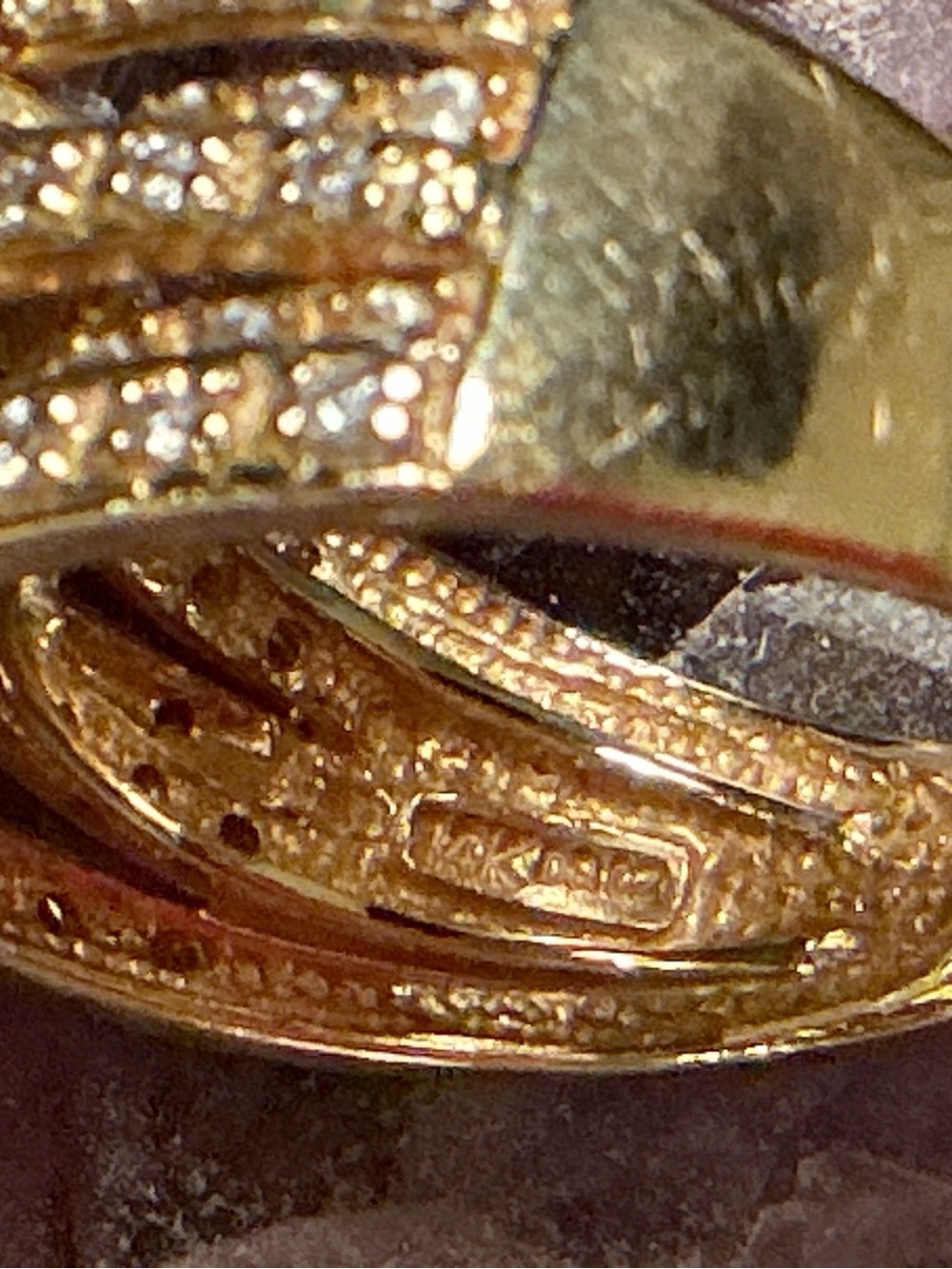 14 K Yellow Gold, QVC's Diamonique 1.35 ct tw, Sz 8 - PRICE FIRM - Picture 5 of 7